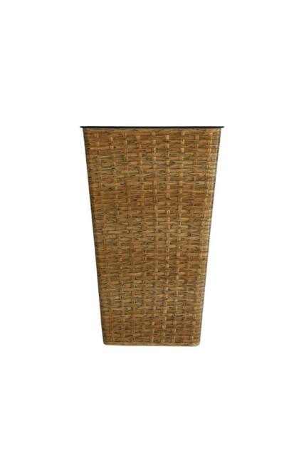 KDMD Brown Rattan Effect Tall Planter 45cm - image 1