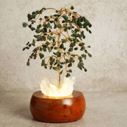 Serenity Aventurine LED Glow Tree in Green - thumbnail 1