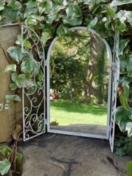 Marco Paul Large White Outdoor Mirror Full Length Arch Mirror Full Length - thumbnail 1