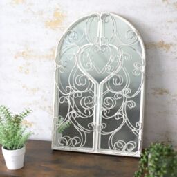 Marco Paul Large White Outdoor Mirror Full Length Arch Mirror Full Length - thumbnail 3