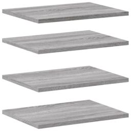 Berkfield Home Wall Shelves 4 pcs Grey Sonoma 40x30x1.5 cm Engineered Wood - thumbnail 2
