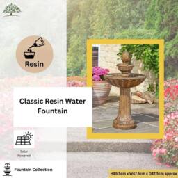 Marco Paul 85cm Bronze 3 Tier Resin Solar Powered Water Fountain - thumbnail 5