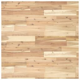 Berkfield Home Table Top Square 80x80x2 cm Solid Wood Acacia in Brown - Size: 80 x 80 x 2 cm - thumbnail 2