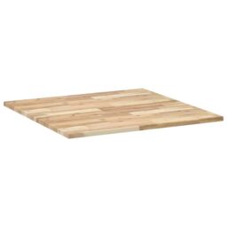 Berkfield Home Table Top Square 80x80x2 cm Solid Wood Acacia in Brown - Size: 80 x 80 x 2 cm - thumbnail 5