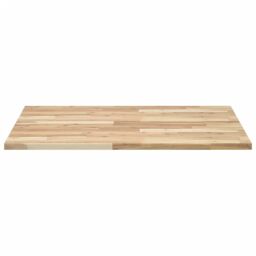 Berkfield Home Table Top Square 80x80x2 cm Solid Wood Acacia in Brown - Size: 80 x 80 x 2 cm - thumbnail 4