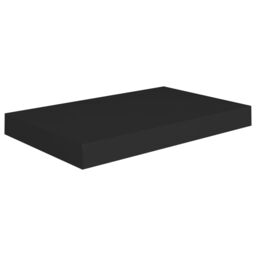 Berkfield Home Floating Wall Shelves 2 pcs Black 40x23x3.8 cm MDF - thumbnail 4