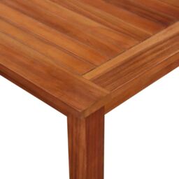 Berkfield Home Garden Table 85x85x74 cm Solid Acacia Wood in Brown - Size: 85 x 85 x 74 cm - thumbnail 3