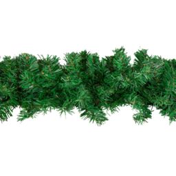 Samuel Alexander 2.7m x 20cm Plain Green Christmas Garland with 260 Tips - Size: 2.7m x 20 cm - thumbnail 8