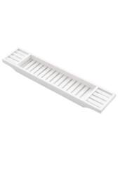 Groundlevel Bamboo Spa Wooden Bath Tray in White - thumbnail 2
