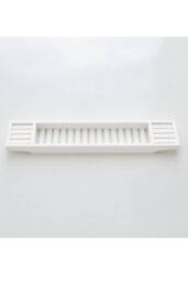 Groundlevel Bamboo Spa Wooden Bath Tray in White - thumbnail 3