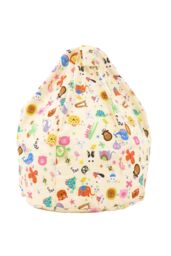 Bean Lazy Cotton Party Animals Bean Bag Large Size in Light Beige - thumbnail 1