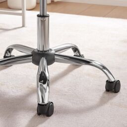 FurnitureboxUK Chicago Velvet Office Chair in Grey - thumbnail 7