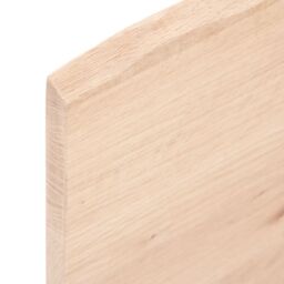 Berkfield Home Table Top 60x60x2 cm Untreated Solid Wood Oak in Brown - Size: 60 x 60 x 2 cm - thumbnail 5