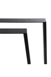 Living and Home 81x7x71cm Industrial Set of 2 Table Legs DIY Steel Furniture Legs in Black - Size: 81 x 7 x 71 cm - thumbnail 4