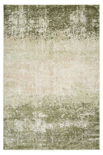 Kukoon Earthy Green Distressed Effect Rug - Size: 190 cm x 280 cm - image 1