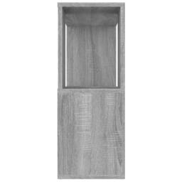 Berkfield Home Decorative Book Cabinet/Room Divider Grey Sonoma 80x24x63 cm - Size: 80 x 24 x 63 cm - thumbnail 6