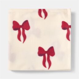 OHS Bows Polar Fleece Soft Warm Throw Blanket in Red - Size: 120 cm x 150 cm - thumbnail 8