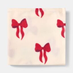 OHS Bows Polar Fleece Soft Warm Throw Blanket in Red - Size: 120 cm x 150 cm - thumbnail 9