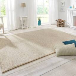 THE RUGS Wolly Tufted Wool Look Rug Soft Durable Synthetic Pile Design in Cream - Size: 160 cm x 240 cm - thumbnail 4