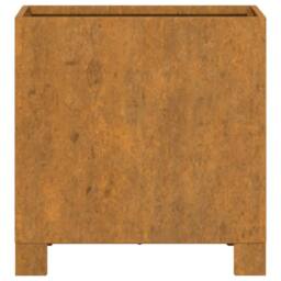 Berkfield Home Planters with Legs 2 pcs Rusty 32x30x33 cm Corten Steel in Brown - Size: 32 x 30 x 33 cm - thumbnail 6