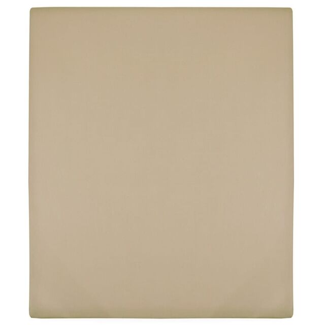 Berkfield Home Jersey Fitted Sheet Taupe 90x200 cm Cotton - image 1