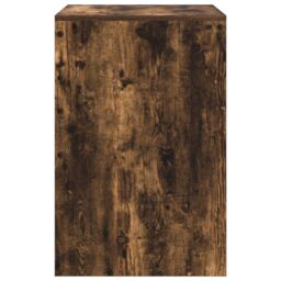 Berkfield Home Writing Desk Smoked Oak Engineered Wood 60 x 50 x 76 cm in Brown - thumbnail 5