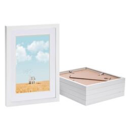"Nicola Spring Photo Frames with A5 Mount - A4 (8"" x 12"") - White - Pack of 5" - thumbnail 1