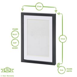 "Nicola Spring Photo Frames with A5 Mount - A4 (8"" x 12"") - White - Pack of 5" - thumbnail 3