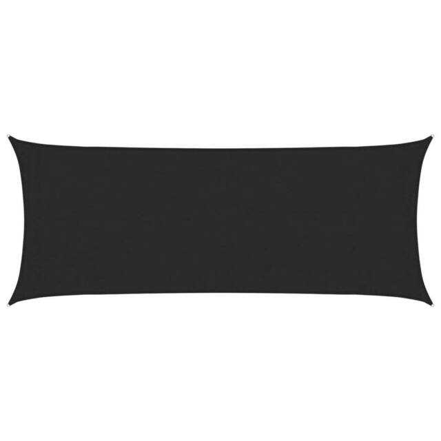 Berkfield Home Sunshade Sail 160 g/m ² Black 2x4.5 m HDPE - image 1