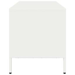 Berkfield Home TV Cabinet White 101.5x39x43.5 cm Cold-rolled Steel - thumbnail 6