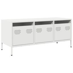 Berkfield Home TV Cabinet White 101.5x39x43.5 cm Cold-rolled Steel