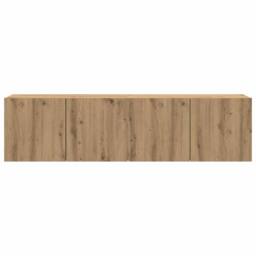 Berkfield Home TV Cabinets Wall-mounted 2 pcs Artisian Oak 80x30x41 cm in Brown - Size: 80 x 30 x 41 cm - thumbnail 5
