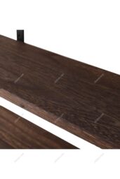 H&O Direct 3Pcs Wooden Wall Floating Shelves in Brown - thumbnail 3