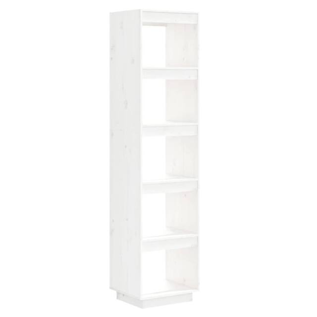 Berkfield Home Book Cabinet/Room Divider White 40x35x167 cm Solid Wood Pine - Size: 40 x 35 x 167 cm - image 1