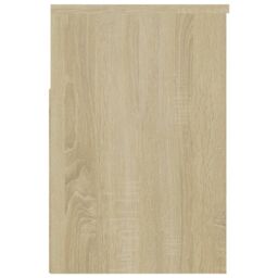 Berkfield Home Shoe Bench Sonoma Oak 60x30x45 cm Engineered Wood in Brown - Size: 60 x 30 x 45 cm - thumbnail 6