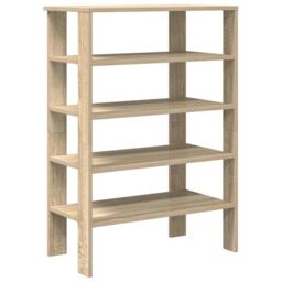 Berkfield Home Shoe Rack Sonoma Oak 61x32x87.5 cm Engineered Wood in Brown - thumbnail 2