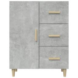 Berkfield Home Sideboard Concrete Grey 69.5x34x90 cm Engineered Wood - thumbnail 5