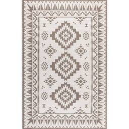 THE RUGS Dynamic Reversible Indoor & Outdoor Rug Polypropylene Oriental Rug in Beige - Size: 160 cm x 230 cm - thumbnail 2