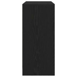 Berkfield Home Sideboard with Drawers & Doors Black Oak 70.5x34x74.5 cm - thumbnail 7