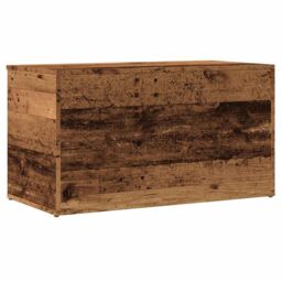 Berkfield Home Storage Chest Old Wood 84x42x46 cm Engineered Wood in Brown - Size: 84 x 42 x 46 cm - thumbnail 6