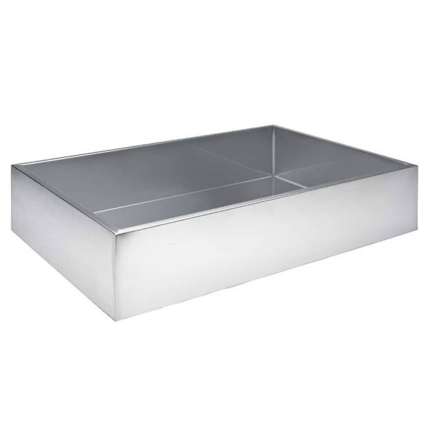 Primrose Stainless Steel Reservoir For Water Features 36L in Silver - image 1