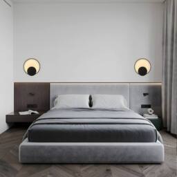 Goeco Wall Lights LED Indoor Modern, Round Wall Lighting, 3000 K in Black - thumbnail 8