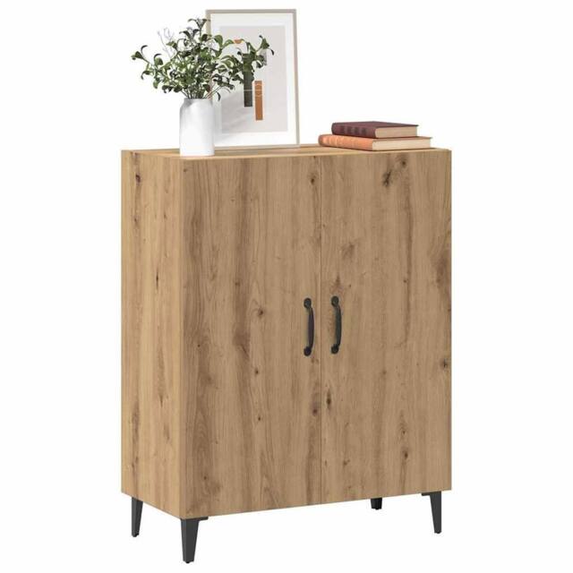 Berkfield Home Sideboard Artisan Oak 70x34x90 cm Engineered Wood in Brown - Size: 70 x 34 x 90 cm - image 1