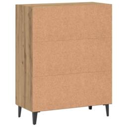 Berkfield Home Sideboard Artisan Oak 70x34x90 cm Engineered Wood in Brown - Size: 70 x 34 x 90 cm - thumbnail 7