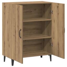 Berkfield Home Sideboard Artisan Oak 70x34x90 cm Engineered Wood in Brown - Size: 70 x 34 x 90 cm - thumbnail 4