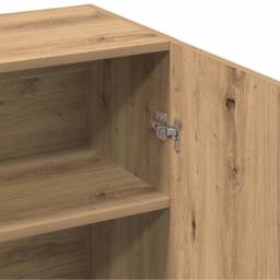 Berkfield Home Sideboard Artisan Oak 70x34x90 cm Engineered Wood in Brown - Size: 70 x 34 x 90 cm - thumbnail 8
