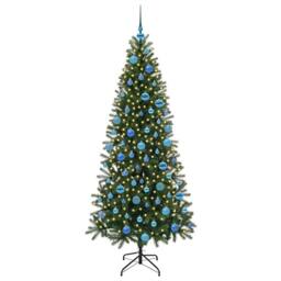 Berkfield Home Artificial Christmas Tree with 300 LEDs Green 180 cm PE & PVC - thumbnail 3