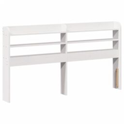 Berkfield Home Bed Frame with Headboard without Mattress White 160x200 cm - thumbnail 5