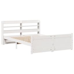 Berkfield Home Bed Frame with Headboard without Mattress White 160x200 cm - thumbnail 3