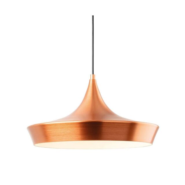 Netlighting Leo Dome Pendant Light Brushed Copper in Brown